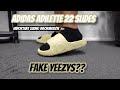 UNBOXING ADIDAS ADILETTE 22 SLIDES | ON FEET + SIZING | FAKE YEEZYS?