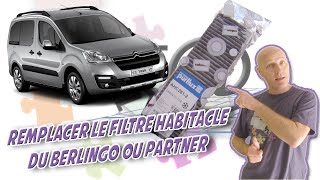 Remplacer le filtre habitacle du Berlingo ou Partner facilement !