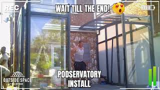 Retractable roof, conservatory install