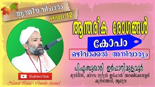 ആന്തരീക രോഗങ്ങൾ ( കോപം ) ഒഴിവാക്കൽ അനിവാര്യം/  ആത്മീയ വിചാരം EPI - 12/ പി.എ ബുഖാരി ഇർഫാനി