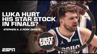 Has Luka Doncic hurt his star stock in the Finals? Stephen A. & Perk DISAGREE 👀