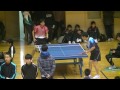 宝塚会長杯オープン卓球大会 決勝 田中雄仁 育英高職員 vs宮内 川西Ｇ