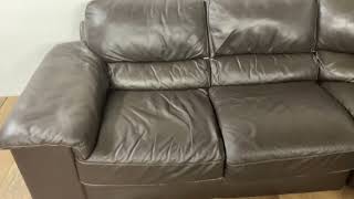 Cindy Crawford Leather Sectional | Used Furniture New York City, NY