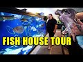 PRIVATE tour of the largest home MONSTER aquariums!!