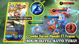 COMBO HARAM HANABI FT FRANCO BIKIN IRITEL AUTO TURU! BEST BUILD TERSAKIT - MLBB