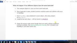 hashmap different objects with same hashcode