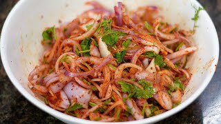 कांद्याची तोंडी लावण्याची झटपट रेसीपी | Onion Salad Recipe | Latika Nimbalkar