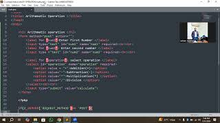 PHP Arithmetic Operation by user Input GUI " Dynamic PHP"