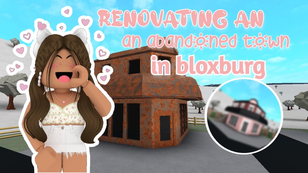 Renovating An ABANDONED Town In BLOXBURG || Voiced Roleplay - YouTube