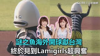 謎之魚海外開球獻台灣！終於見到Lamigirls超興奮｜三立新聞網SETN.com