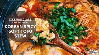 Korean Spicy Soft Tofu Stew - Sundubu Jjigae (Itaewon Class)