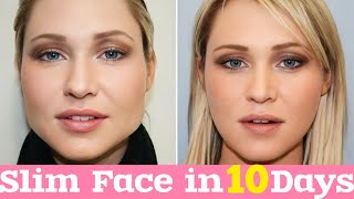 Slim Face in 10 Days with Face Fat Loss Face Yoga🥄Lift Jowls with  SPOON FACE MASSAGE | FACIAL YOGA