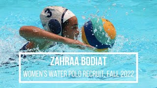 Zahraa Bodiat - USA University Women's Water Polo Recruit, Fall 2022, Freshman