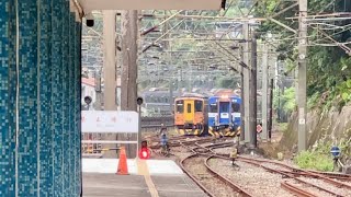 台鐵 4834次 DRC1000 區間車 猴硐離站 / 4193次 EMU500 區間車 猴硐進站