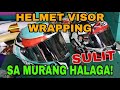 Helmet Lens Tint Installation|How To Wrap Helmet Visor