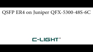 Ping test of QSFP ER4 on Juniper QFX-5300-48S-6C