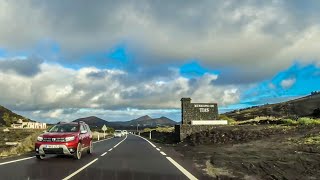 Lanzarote Dashcamdrive from Bodegas Rubicón to Stratified City Canary Islands Relaxing 4K Roadmovie