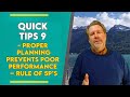 Proper Planning Prevents Poor Performance - my rule of 5P's