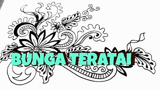 Gambar Motif Batik Bunga Teratai - Contoh Motif Batik