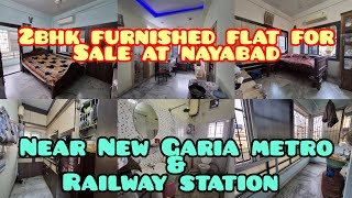 2bhk Furnished flat for sale near New Garia metro station. At Nayabad.