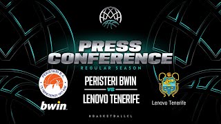 Peristeri bwin  v Lenovo Tenerife - Press Conference | Basketball Champions League 2022/23