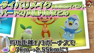 【パート2】シンオウ帽子をかぶったナエトル/ヒコザル/ポッチャマ初登場！｜7kmタマゴ孵化距離1/3ボーナスで、1.55kmに！【ポケモンGOダイパリメイク発売記念イベント】