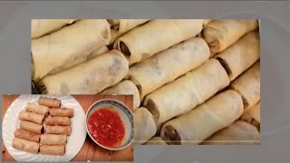 Springrolls/Lumpia Shanghai-How to wrap like in a restaurant #crispy Lumpia