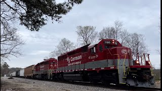 KXCG SD40-2 7195 w/ K123A Leads Transfer CT01-08 on 3/8/23