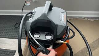 RIDGID 6 Gal  Portable Electric Pancake Air Compressor Review