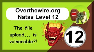 Overthewire - Natas - Level 12 - Web App Hacking - File Upload Attack