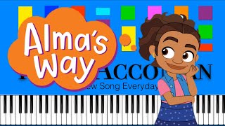 Alma's Way Theme Song Slow EASY Medium 4K Piano Tutorial