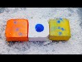 Celebration month of Independence Day 🇮🇳|| Dyed gym chalk block||ASMR||Oddly satisfying