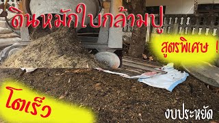 ดินหมักใบกล้ามปู สูตรพิเศษ ไม้โตเร็ว