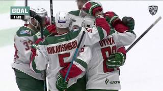 Dynyak first KHL goal