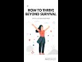 How to Thrive Beyond Survival (with Jan Bonhoeffer) #shorts