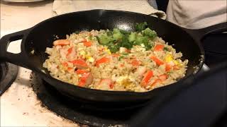 カニカマfried rice 炒飯ぎょーさーん