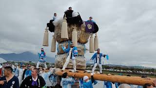 ‎【HD高画質】新居浜太鼓祭り 河川敷公園かきくらべ 町 本郷 太鼓台 2 令和4年 2022年10月‎17日