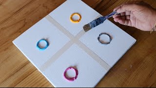 4 Type Of Drawing Landscape / Easy & Simple Acrylic Painting Step by Step For Beginners / Satisfying