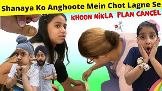 Shanaya Ko Anghoote Mein Chot Lagne Se Khoon Nikla - Plan Cancel | RS 1313 VLOGS