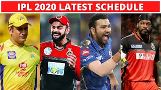 IPL 2020 : IPL Latest Schedule Announced By BCCI : Chennai Super Kings, Mumbai Indian, RCB, Ms Dhoni
