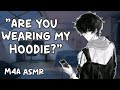 ASMR [M4A] Your Roommate finds you Wearing his Hoodie [Roommates to Lovers] [Soft Dom] [Cuddles]