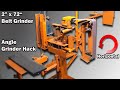 ♻️ $150 Horizontal Belt Grinder 2 x 72 | Angle Grinder Hack | Mesin Kertas Pasir