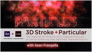 After Effects 3D Stroke and Particular Tutorial - Use red giant 3D Stroke to generate particles