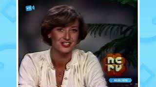 NCRV | Omroepster Lisette Hordijk kondigt aan (nieuw logo) | Langs de Wereldstromen (01.10.1978)