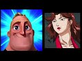 Mr Incredible becoming canny with Baki waifus