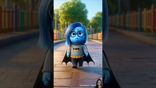 Amazing Fusion of Sadness and the Batman 😍 inside out #fusion #insideout #batman #dccomics