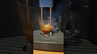 Saeco Vienna Superautomatica black 2 making cofffeee