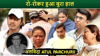 Atul Parchure Funeral | Family \u0026 Friends Devasted At Cremation Centre, Cry Badly | Emotional moment