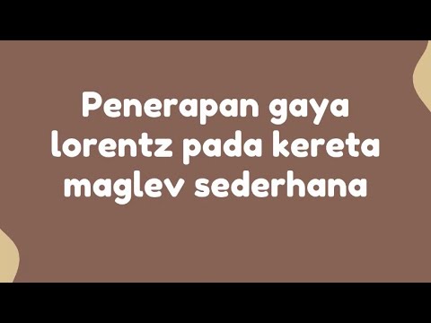 RBL Fisika Dasar II | Penerapan Gaya Lorentz Pada Kereta Maglev ...