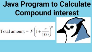 Compound interest program in Java